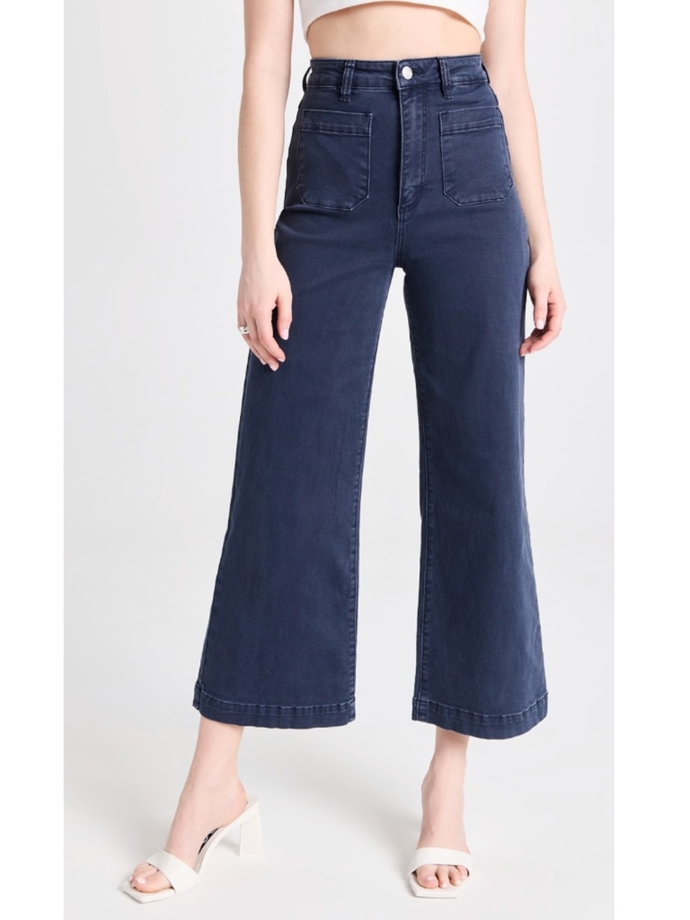 ROLLA'S Wide Leg Sailor Pocket Front Cropped Jeans Size 26